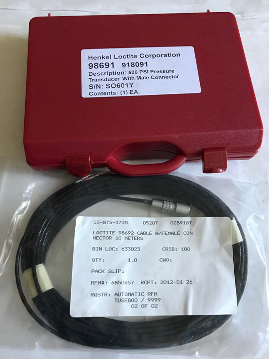New Henkel Loctite 98691 918091 Transducer,500 Psi Henkel 98692 918096 Sensor,Ax