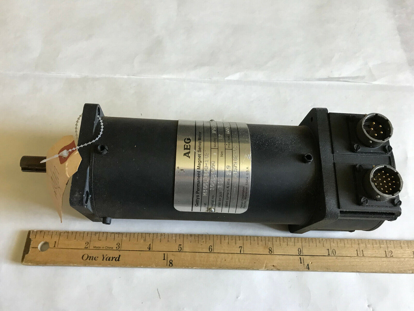 Aeg M305d-B00-102 Gettys Permanent Magnet Servo Motor,Mt57982-03,6000 Rpm,Th