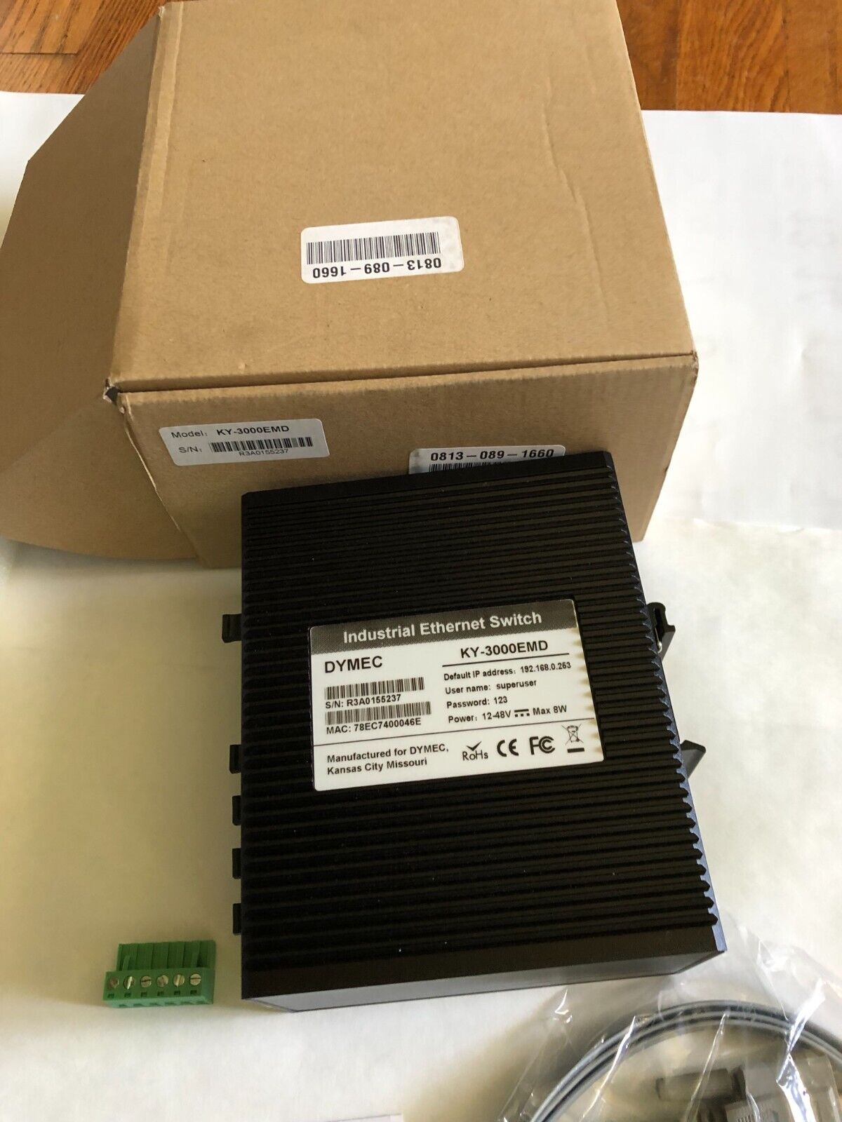 New Dymec Ky-3000Emd, Managed Industrial Ethernet Switch ,Ky3000emd,Bj