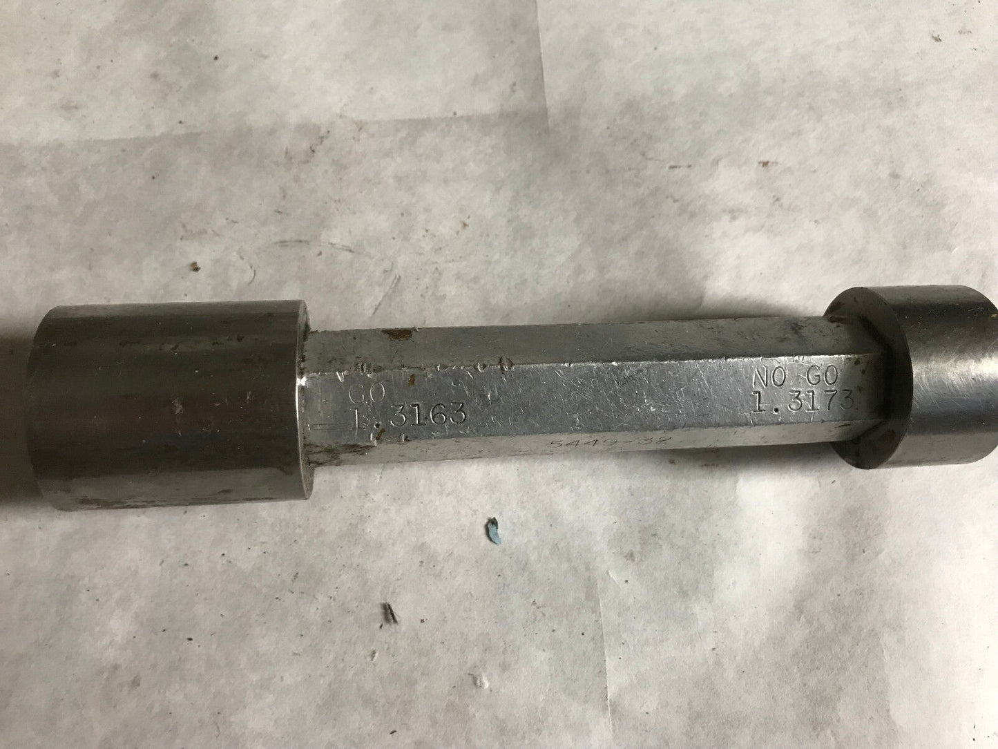 The Pipe Machinery Inspection Gage Go No Go Not Go  Plug Gage 1.3163 ,1.3173,Et