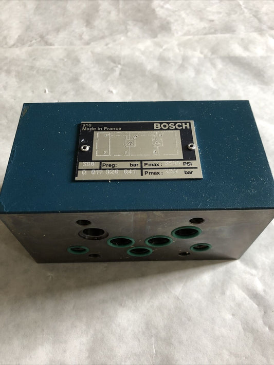New Bosch 0 811 020 041 Hydraulic Valve, 3500Psi Max,0811020041,Ea