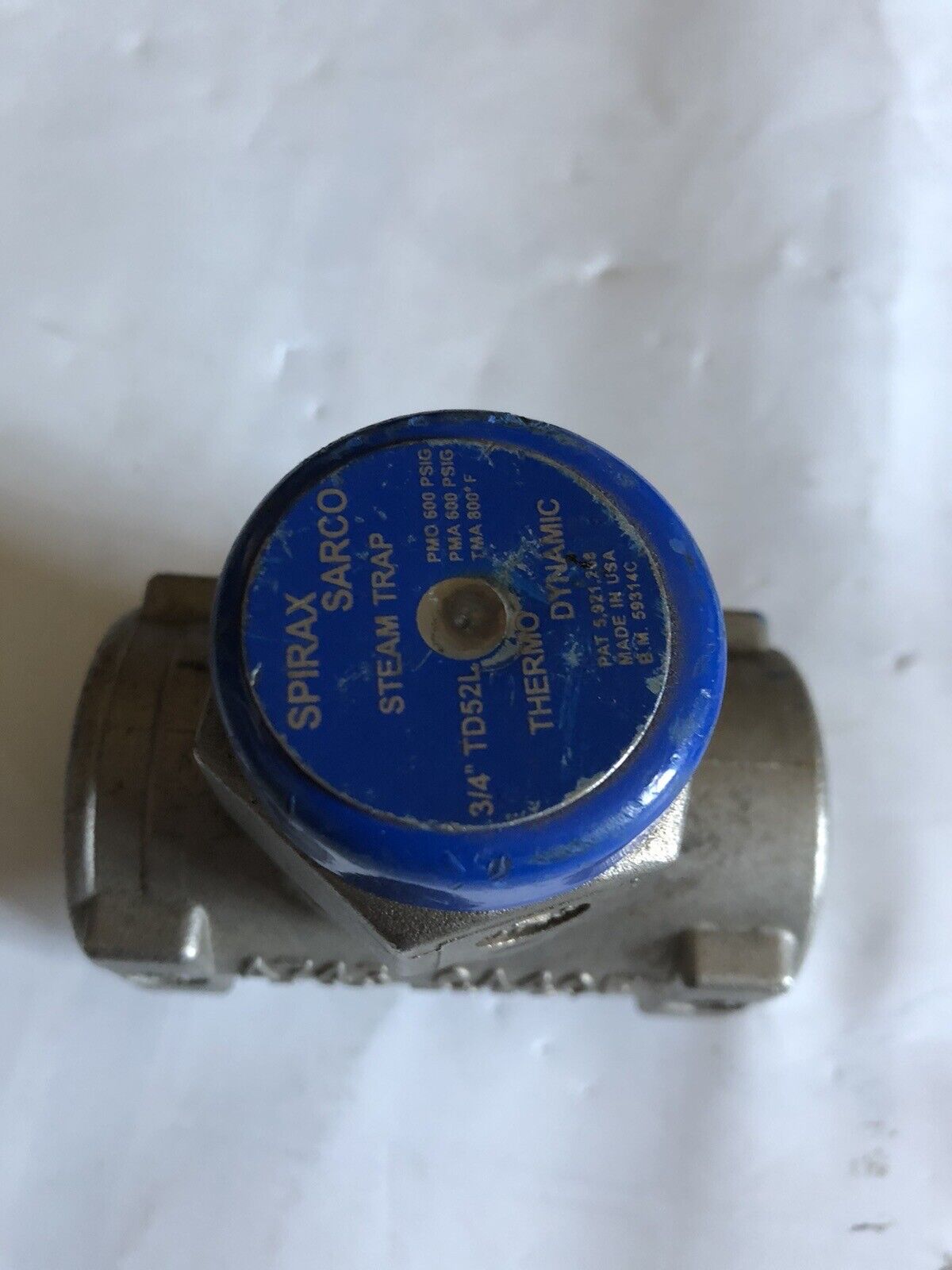New 3/4" Td52l Spirax Sarco,B.M. 59314C Cool-Blue Thermo-Dynamic Steam Trap,Aa