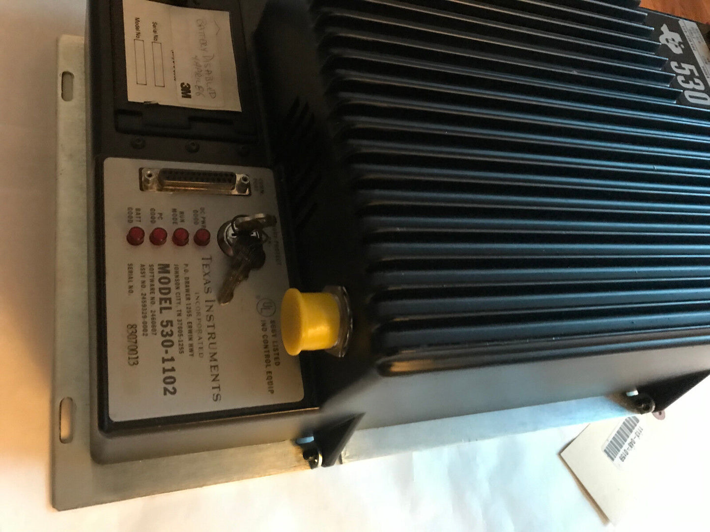 Texas Instruments 530-1102 Plc Controller Module 2Key,530, 110/220Vac, 300Va,Ss