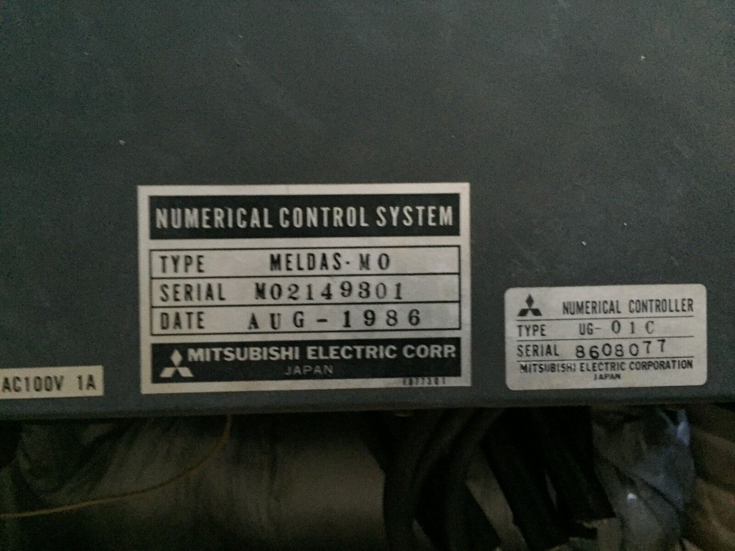 Mitsubishi Meldas-M0,Ug-01C,Meldas-Mo,Ug-O1c Numerical Control System,Be
