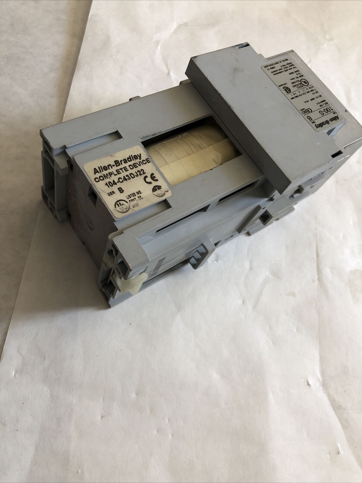 Allen Bradley 104-C43dj22,100S,Allen Bradley C43 Reversing Contactor,24V Coil,Bm