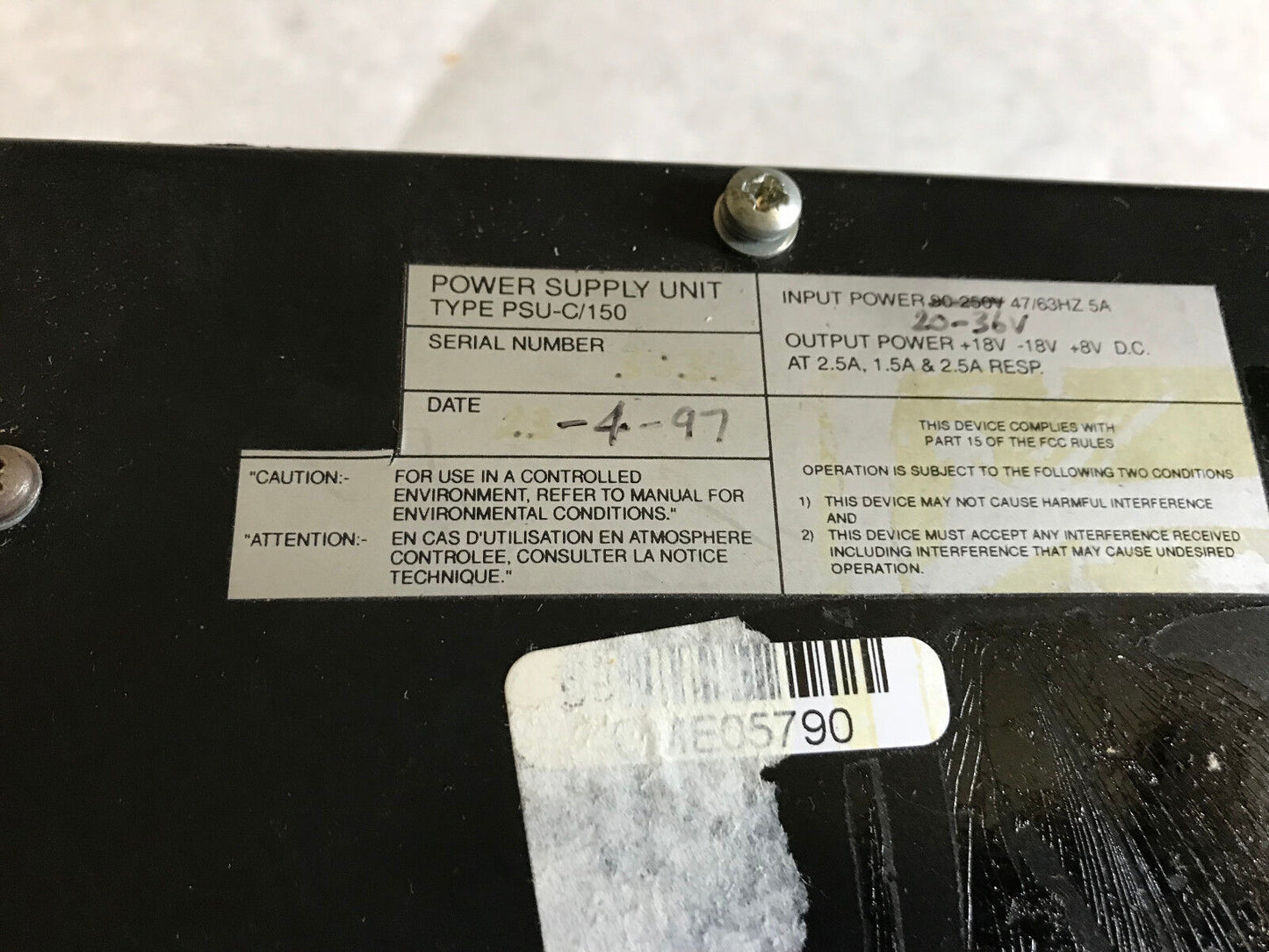 Deemstop Psu-Cx/Cz Power Supply Unit Deemstop Psu-C/150,Ag