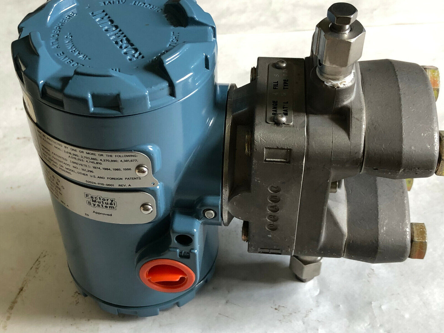 New 2024 Rosemount 2024D2a22a2s1e5,Pressure Transmitter 0-250Psi,D2a22a2s1e5,Cg