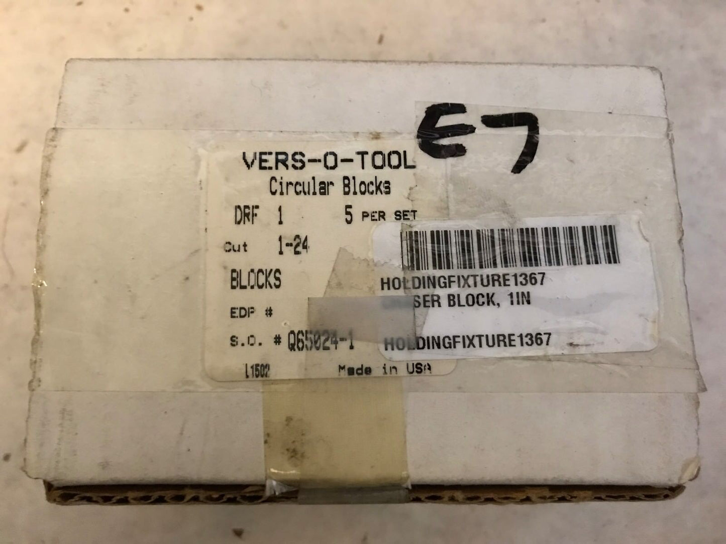 Vers-O-Tool Circular Blocks 1"-24 Un Circular Die Block Drf-1 1-24,Ek