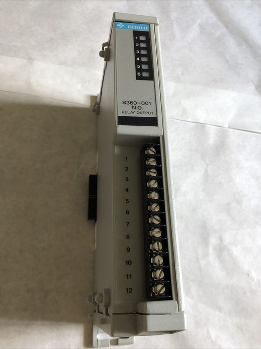 Gould B360-001 N.O. Realy Output Module 6Point Relay Asb360001,Ba