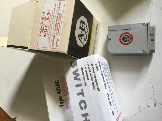 New Allen Bradley 42Lrc-5220 Polarized Photohead Sensor Red 5000,Td
