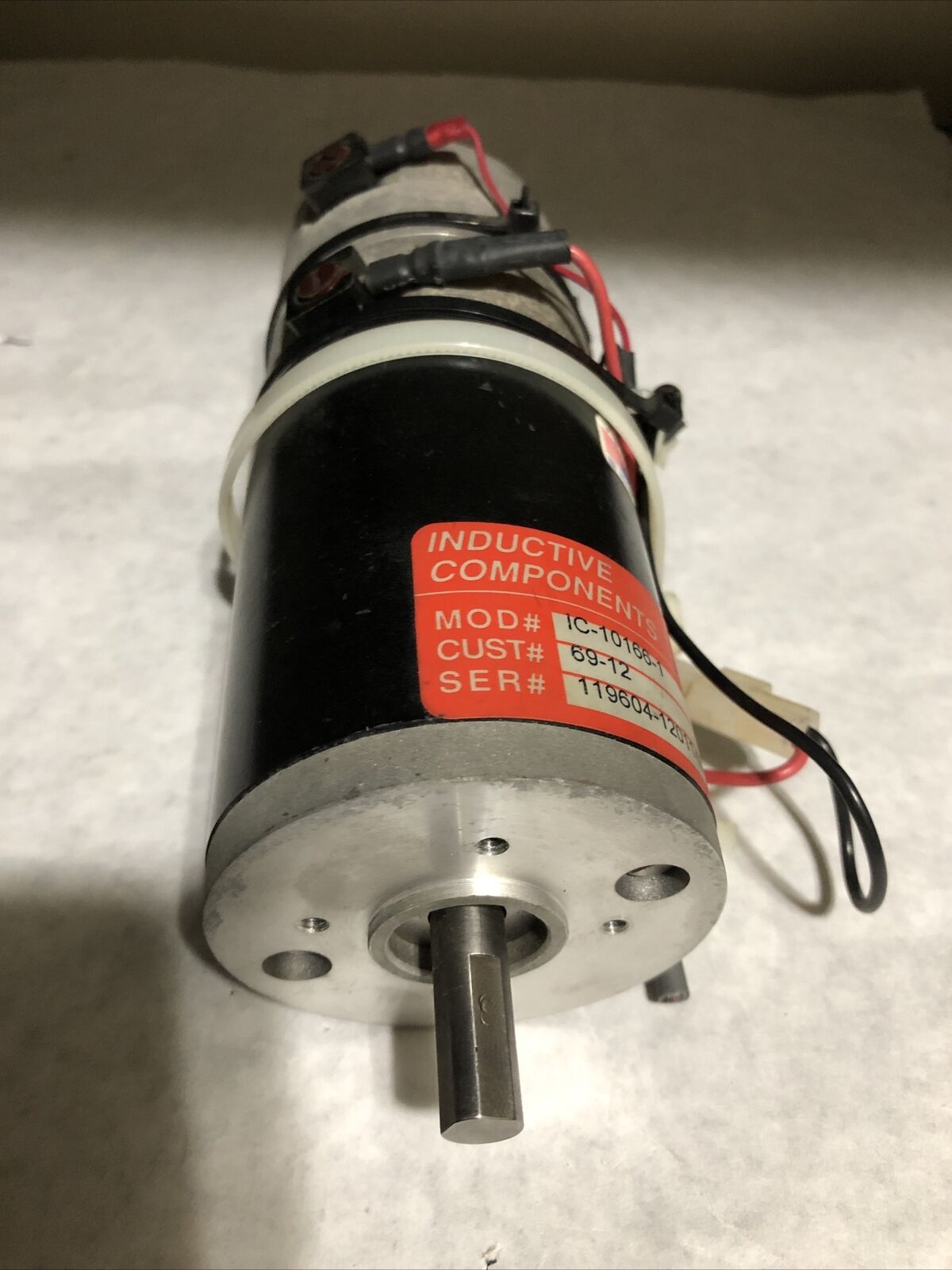 Inductive Components Ic-10166-1 Induction Motor,3/8" Shaft Dia,69-12,Bb