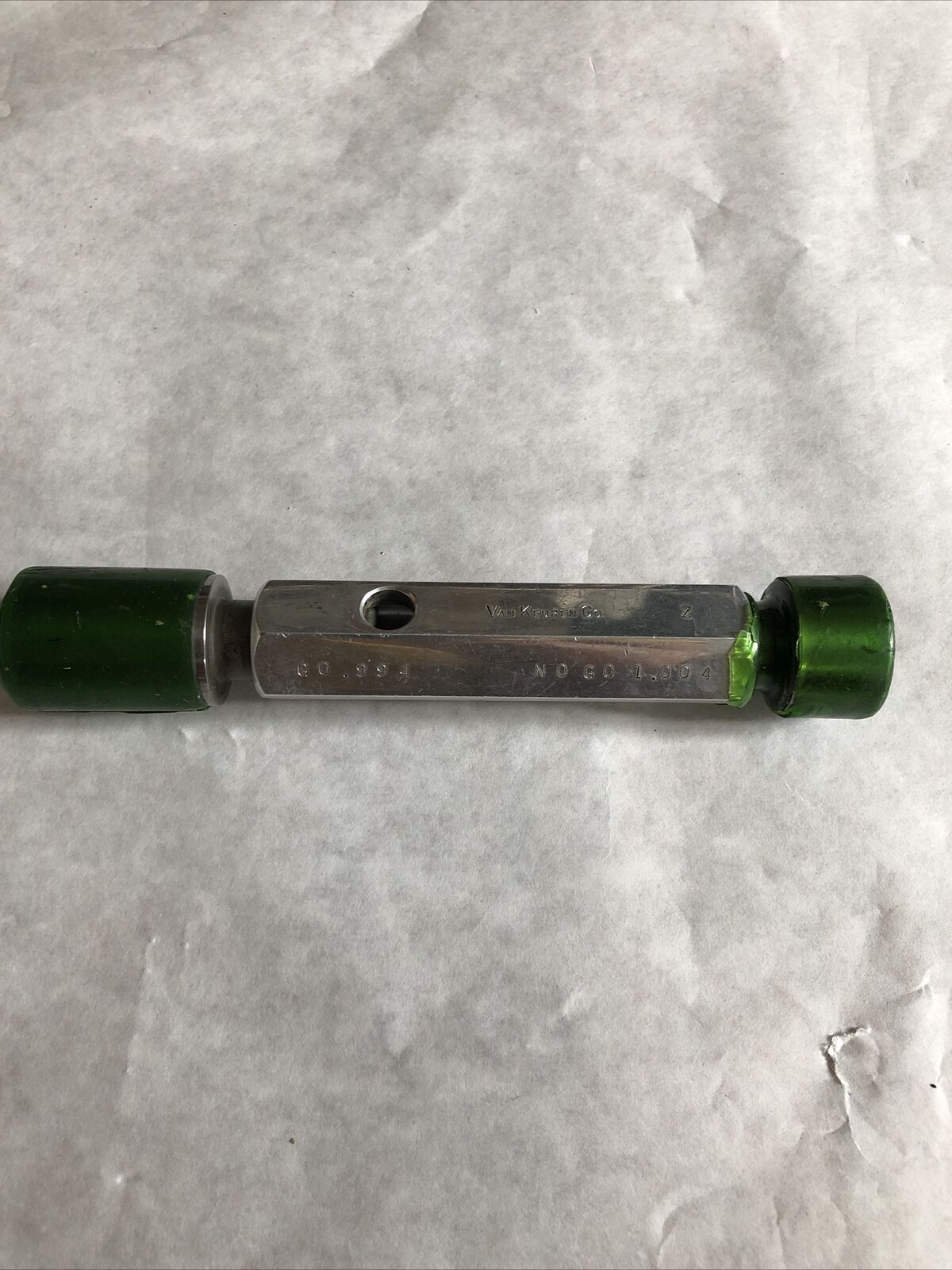 Van Keuren Plug Gage Go .994 No Go 1.004 20366,Bi