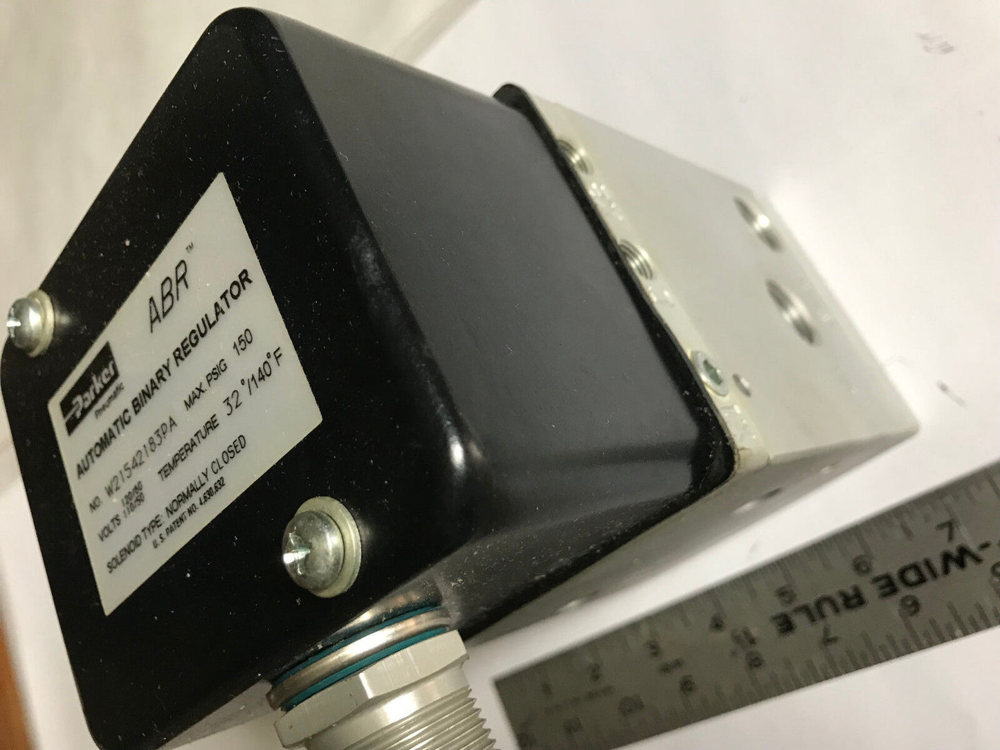 Parker Abr W21542183pa,X8987-4C,1/2" Pneumatic Automatic Binary Regulator,Es