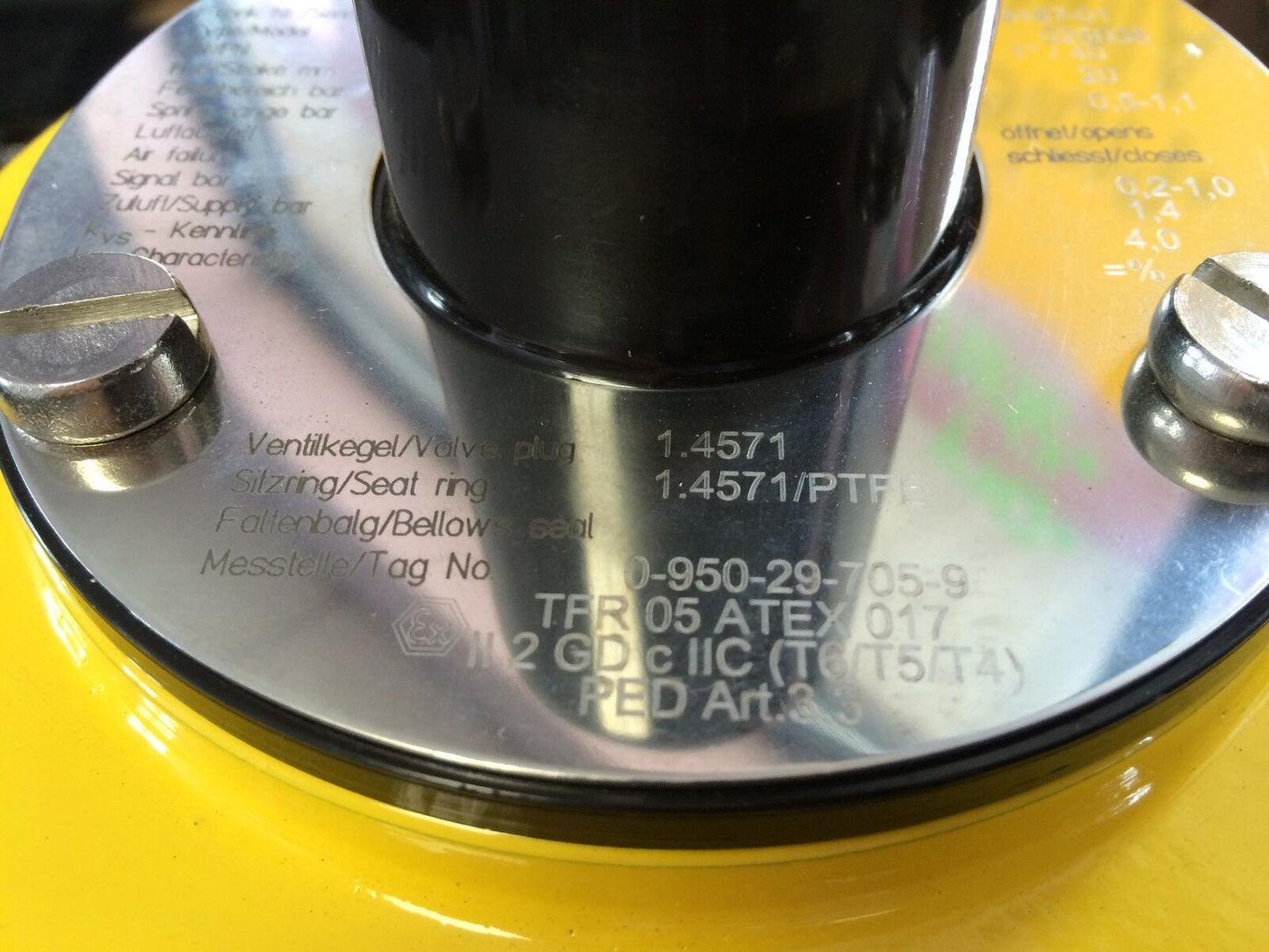 1” Flowserve 025038 Actuator 0950297059 Kammer 7329487-01,1.4571/Ptfe,1/40,Ck