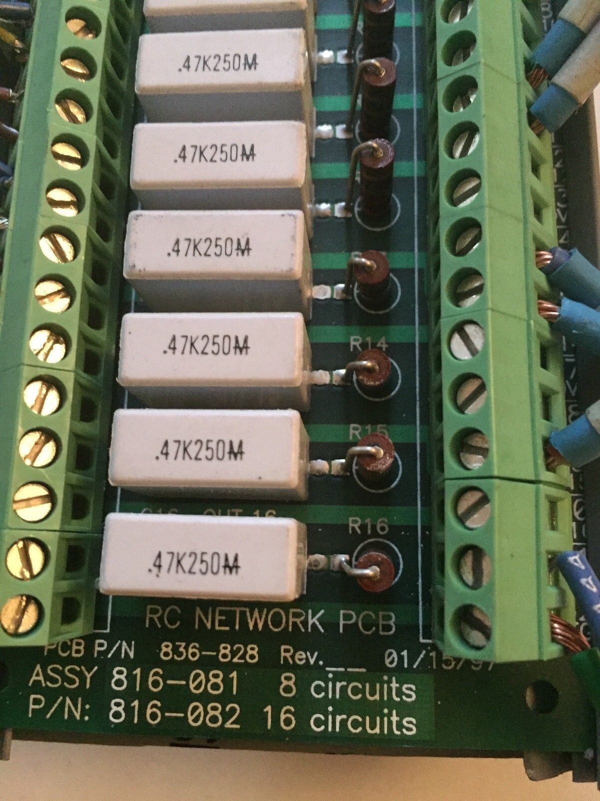 Abb 836-828,816-081,816-082 Abb Flexible Automation Paint Division,Rc Network,Ee