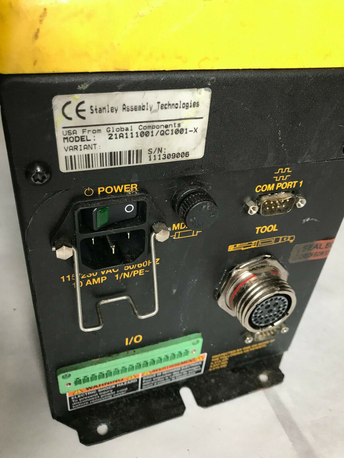 Stanley 21A111001/Qc1001-X Nutrunner Controller,(Parts/Repair Only=No Work),Sc