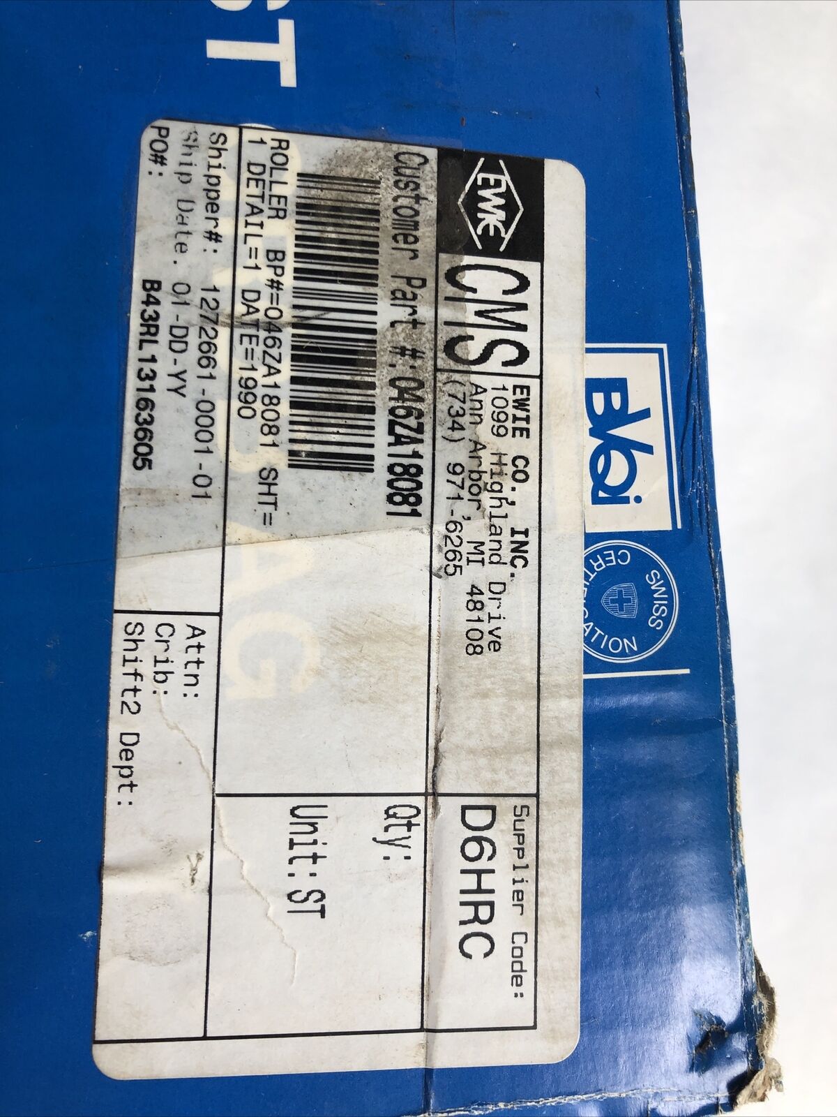 New Grob 12-R-01/1719-06 Metal Rolling Tool 1745-06 (A),Chle-0462H18081,D6hrc,Fk
