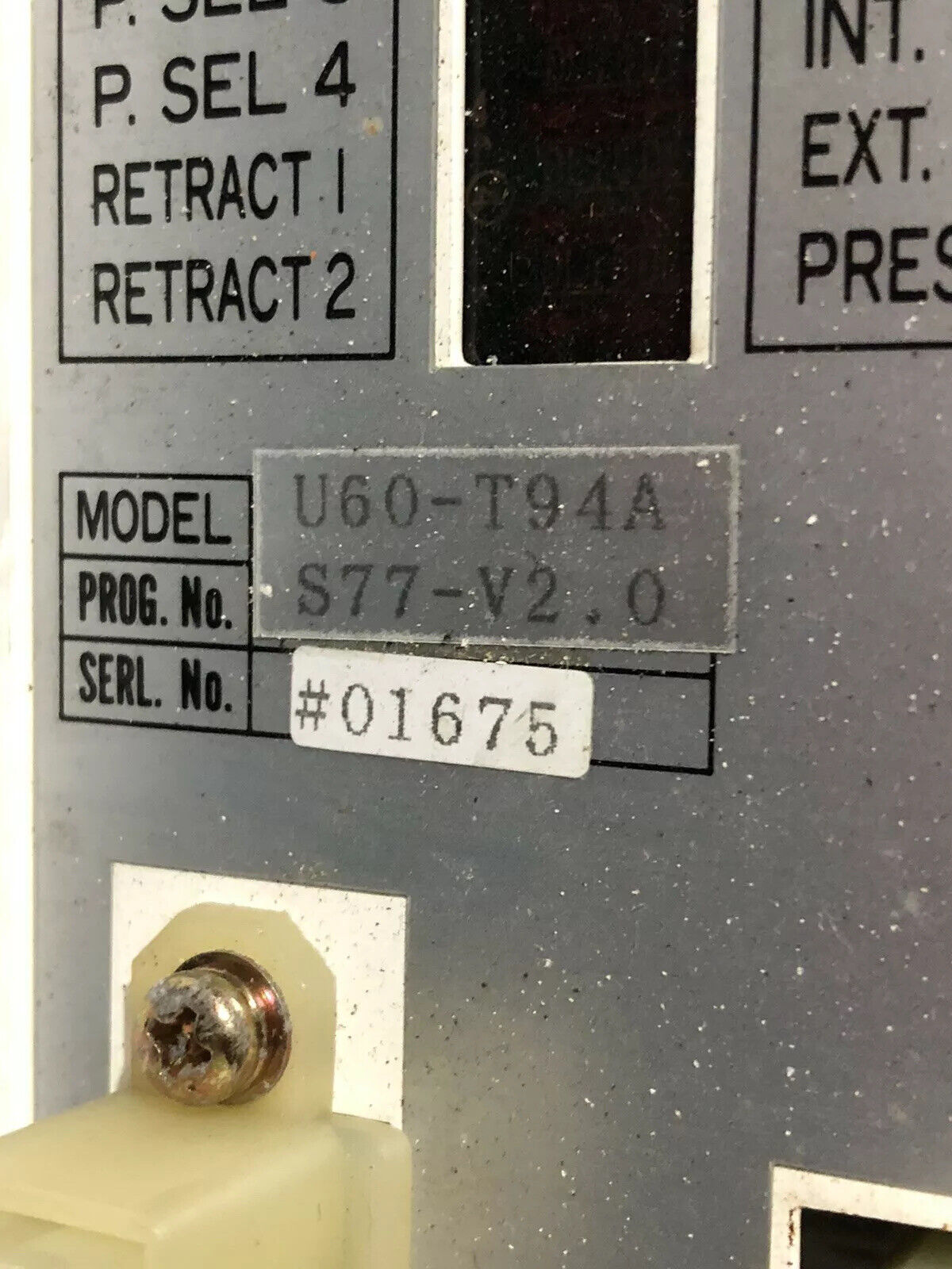 Nadex Nadesco U60-T94a,U60s Welding Controller 250V Wtc A3-1275 U6os Pc-805A,To