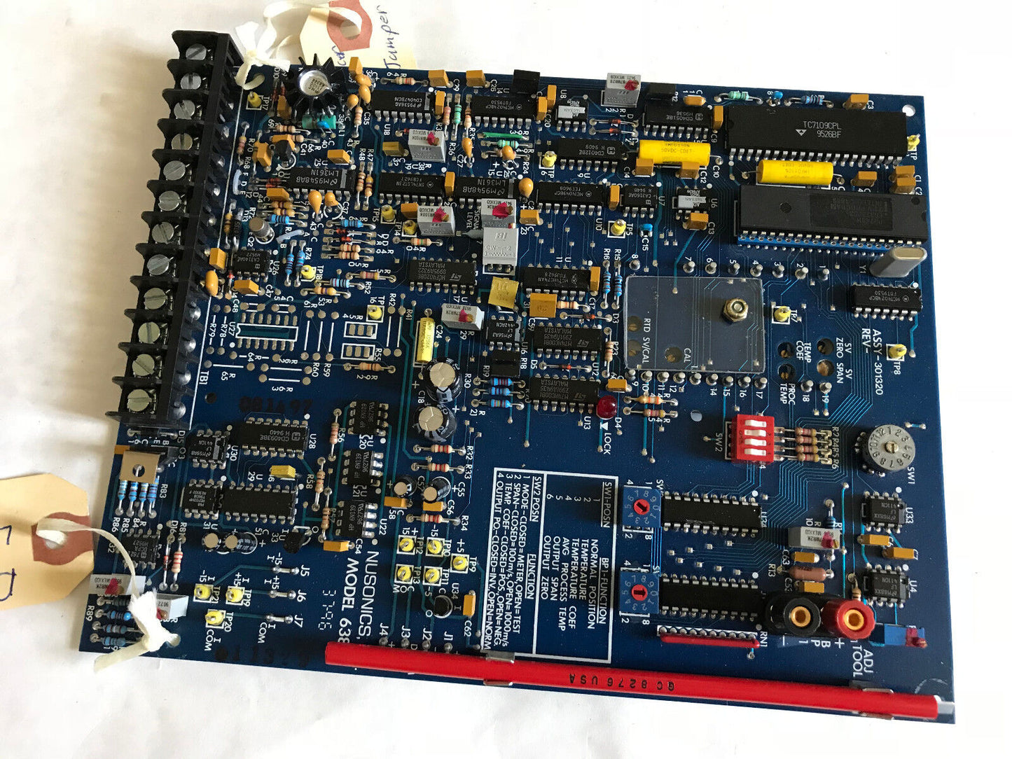 Lot 2 Nusonics 6380 Printed Circuit Board,Ad