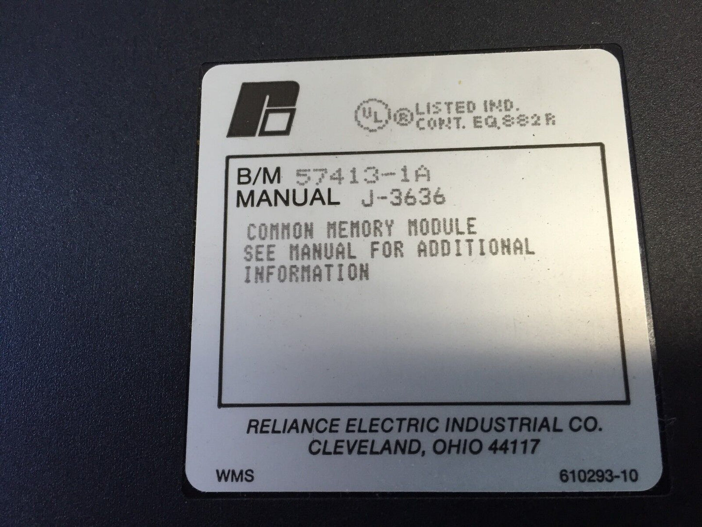 Reliance Electric 57C413a Common Memory Module 57413-1A ,Fe