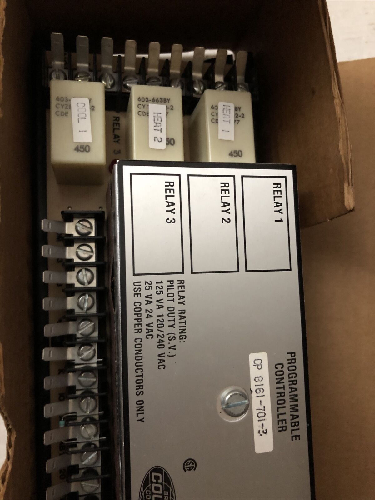 New Barber Colman Cp-8161-701-3 Programmable Controller,Ct