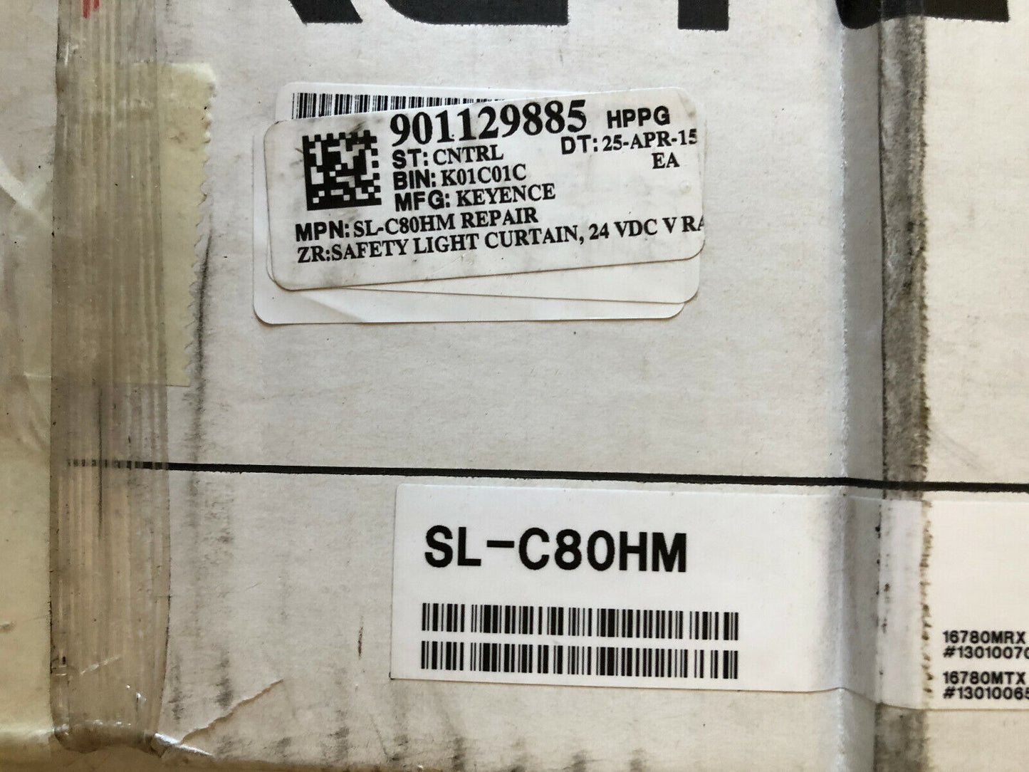 Keyence Sl-C80hm-R,Sl-C80hm-T,Sl-C80hm Safety Light Curtain Set,24Vdc,1580 Mm,Tf