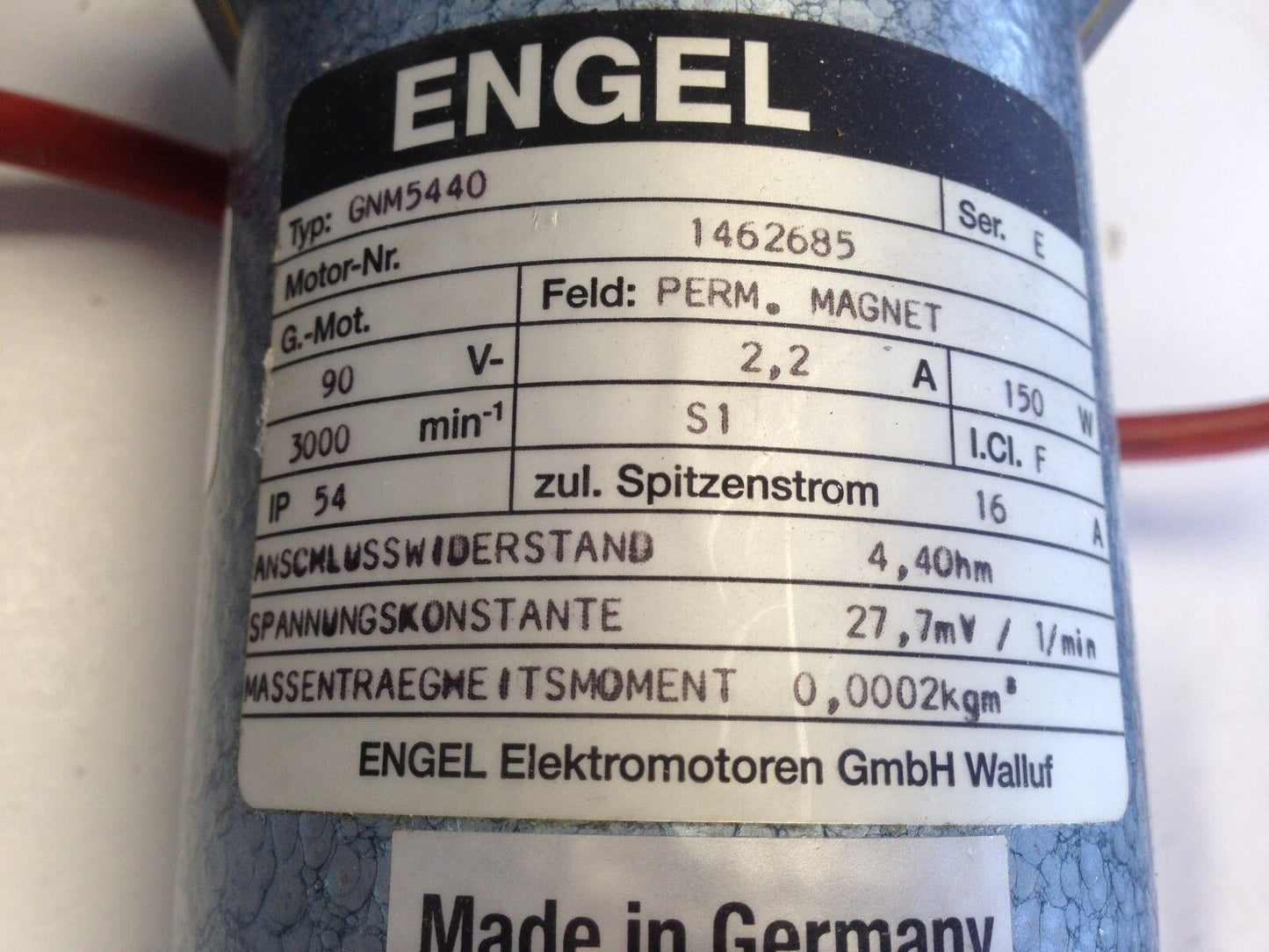 New Engel Gnm5440 Engel Motor 90Vdc 2.2Amp 150W Ser,Dh