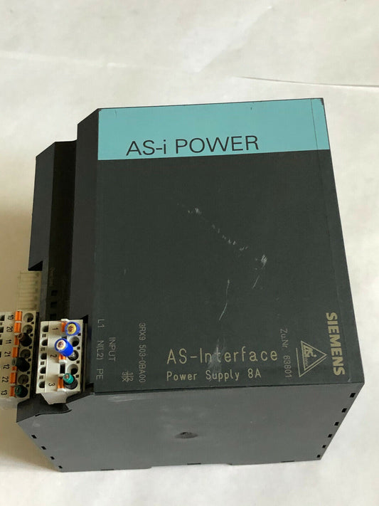 Siemens 3Rx9 503-0Ba00,63801,As-Interface,8A Power Supply,3Rx9 503-Obaoo,Co