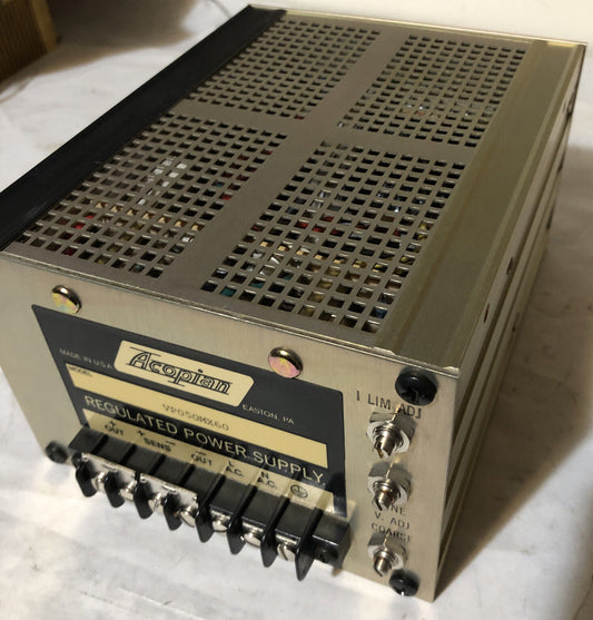 New Acopian Vp050mx60 Regulated Power Supply,Bk