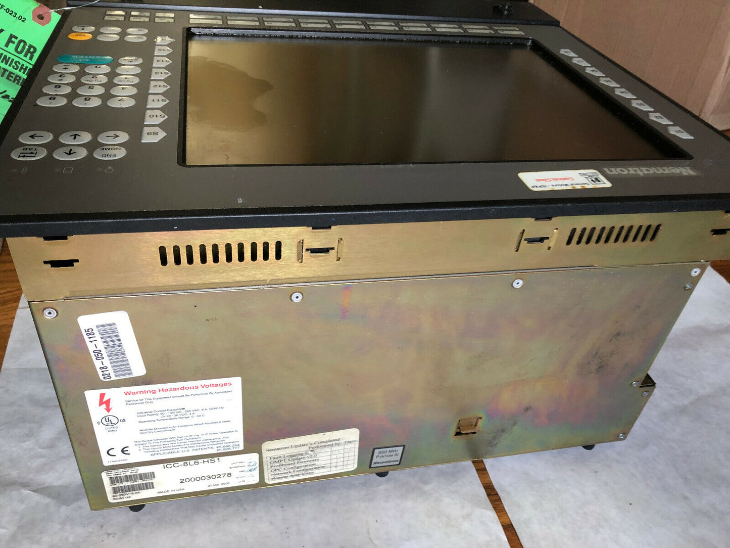 Nematron Icc-8L6-Hs1 Operators Pc Control Panel  Controller,Ti