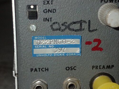 Unholtz Dickie D22pmg0-2,D22pmg-2,D22 Pmgo-2 Charge Amplifier,Be
