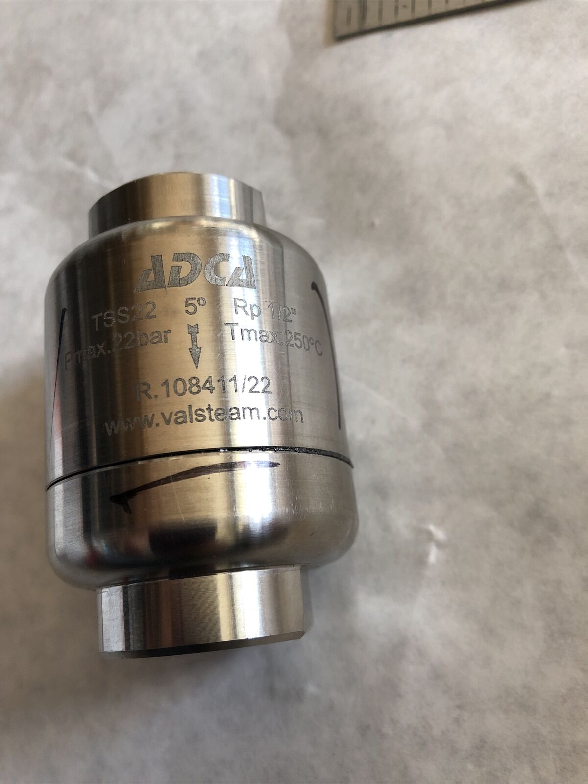 New Adca Tss22 1/2” Thermostatic Steam Trap 1/2" R.108411/22 Adcd Tss22,Ea
