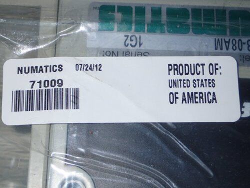 1" Tip Numatics 71009,Vsl42-08,F42b-08Am Flexiblock Lockout Valve Manifold,Ef