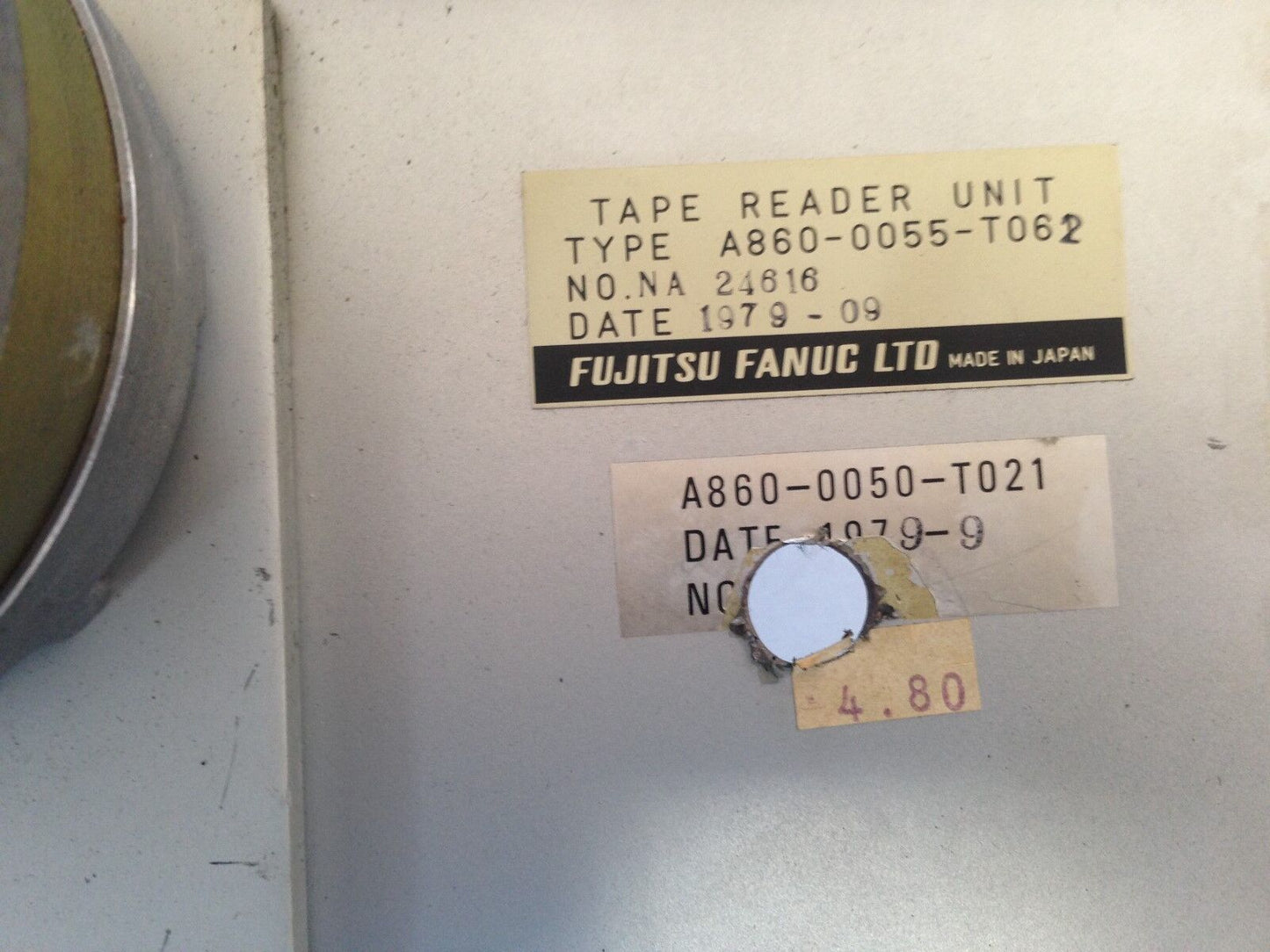 Fujitsu Fanuc A860-0055-T062 Cnc Tape Reader Unit  Fanuc A860-0050-T062,Bk