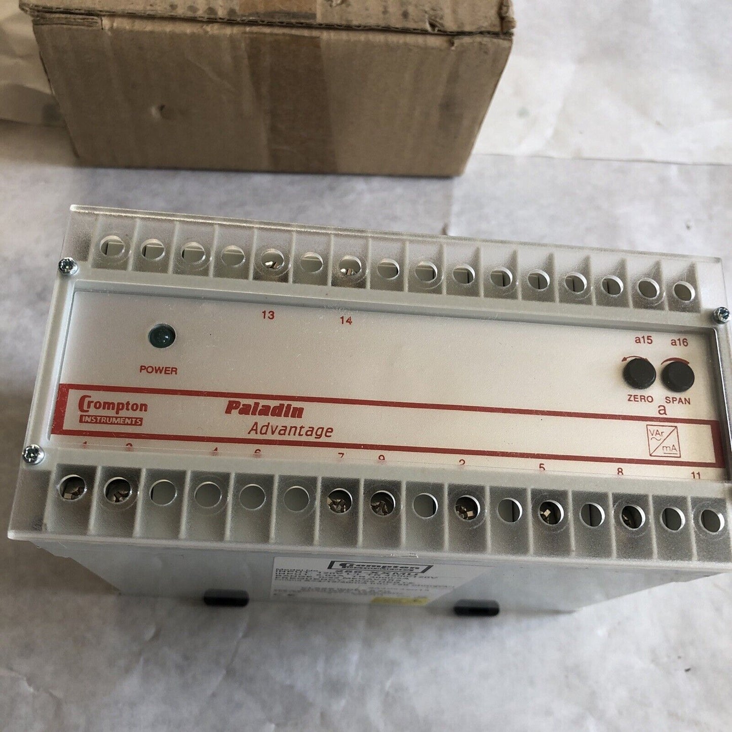 New Crompton 256-Xxmu Paladin Transducer 5.04A 120V,3P,256-Xxmu-Qqhh-C3-A3-Dg,Ee