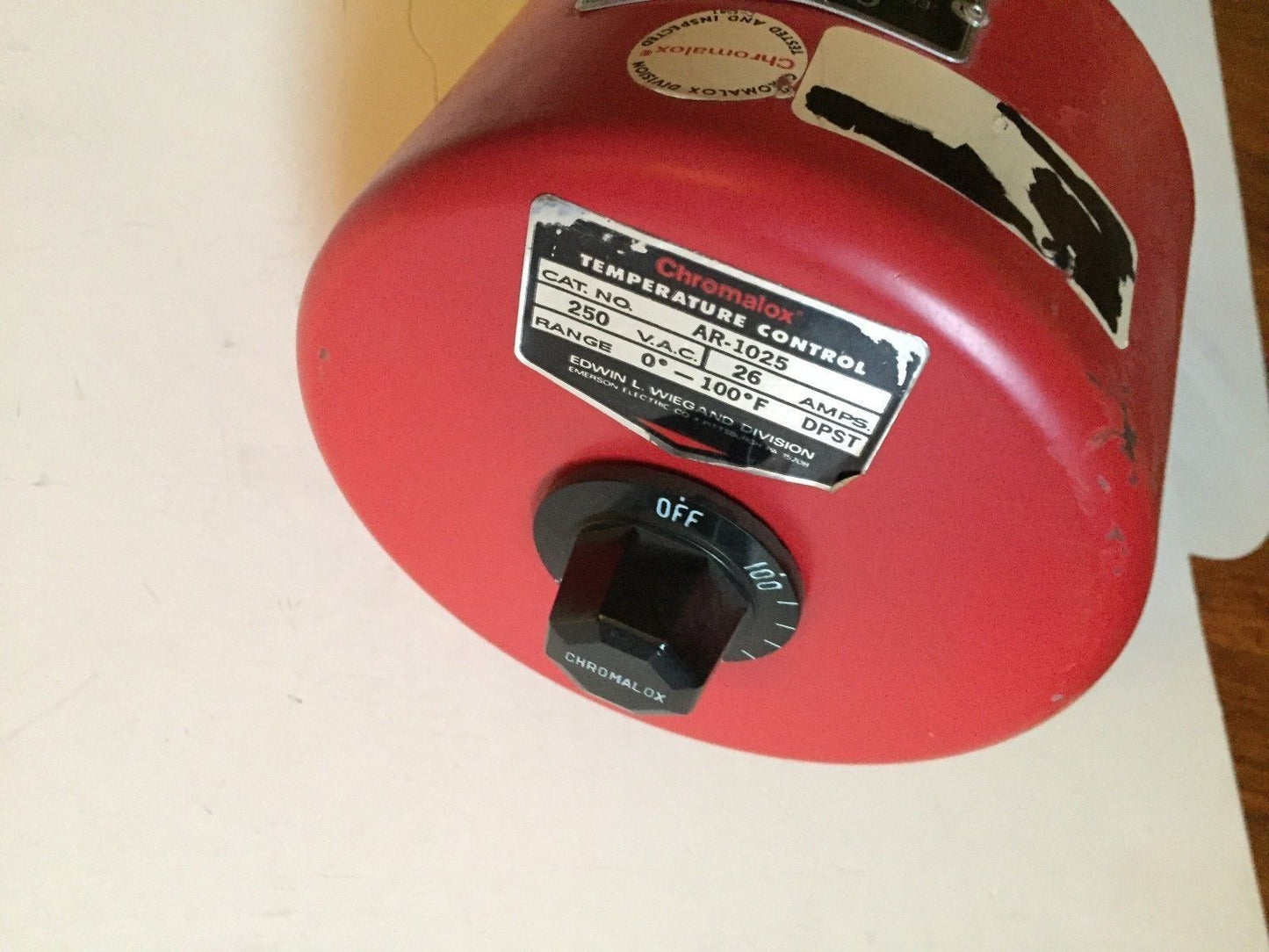 Chromalox Ar-1025,2255T1,Heater Thermostat 120V 1500W,Armt 2155T1,12” Coil,Bu