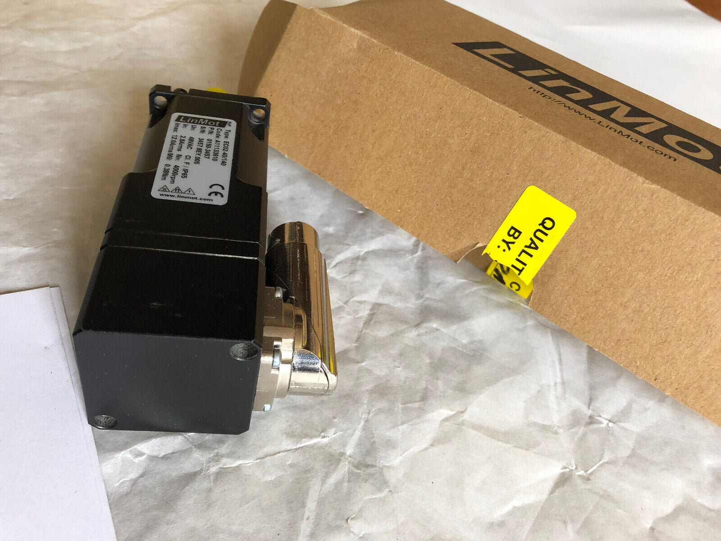 New Linmot Ec02-40/140 Ec Servo Motor,Linmot 01503457,48Vac,4000Rpm,A11133610,Cy