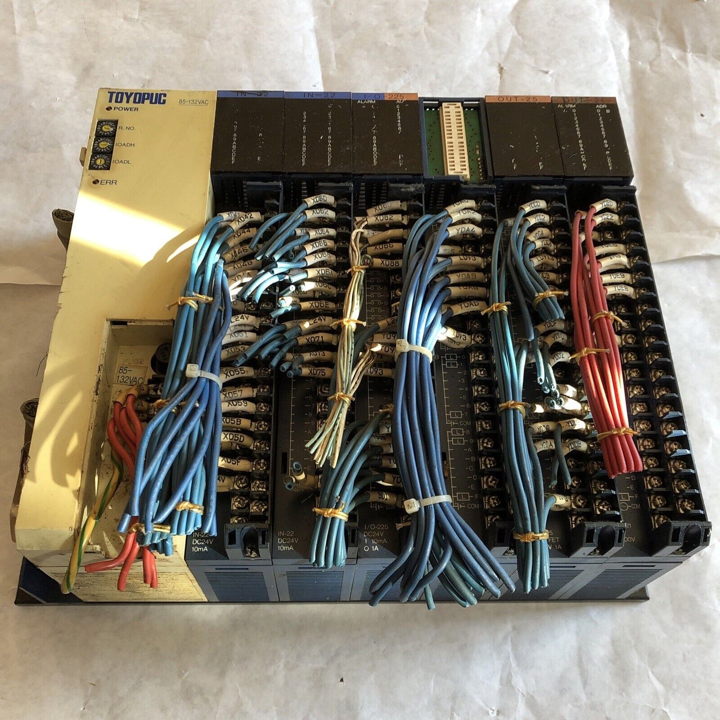 Toyoda Out-21,Tpk-2616,Tpr-2707 Toyopuc 6Slot Base,Psu,Tn-22,In-22,Out-25,Ea