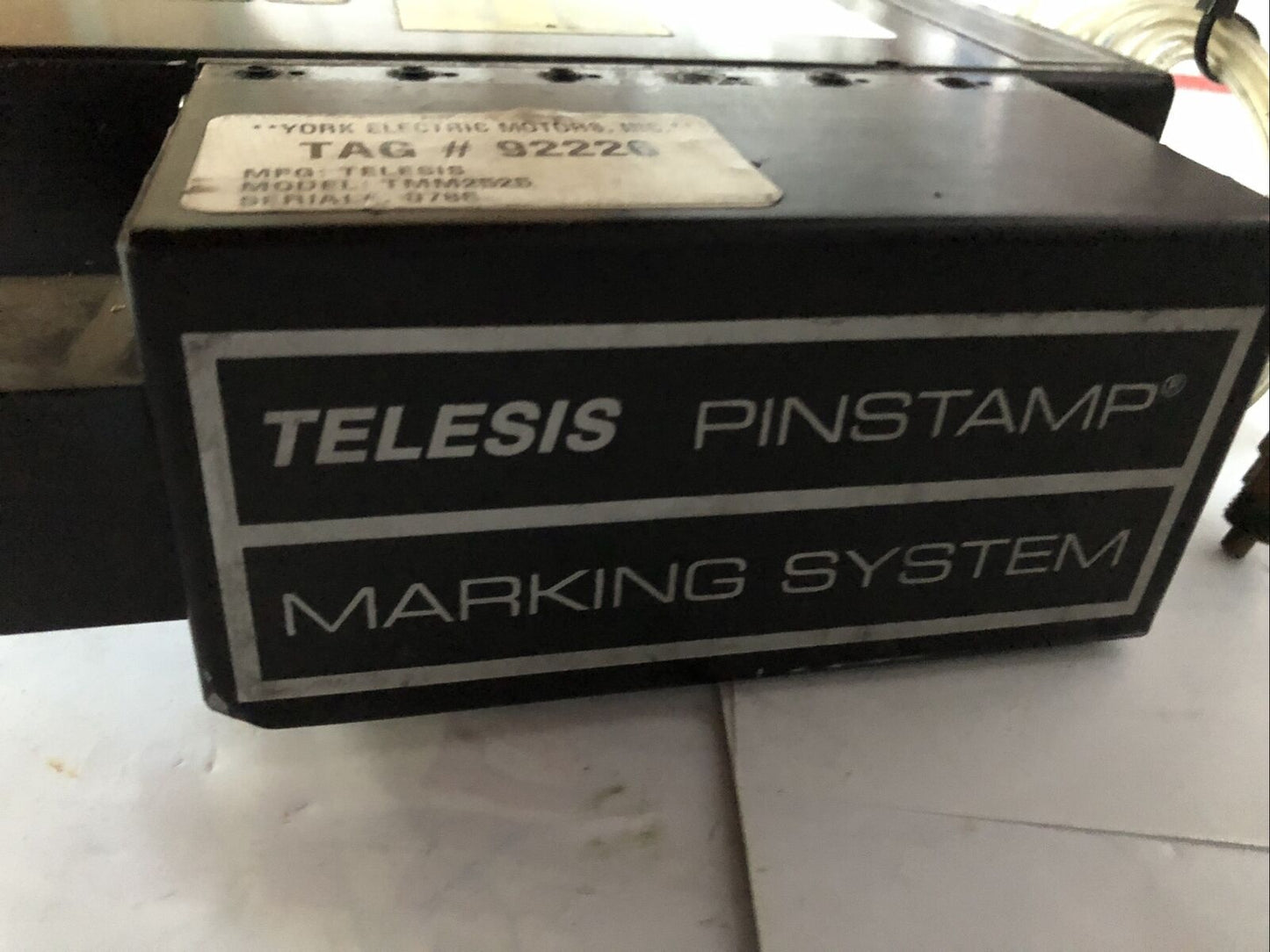 Telesis Tmm 2525,0511-157990R,Telesis 92226 Pinstamp Marking System,Fj