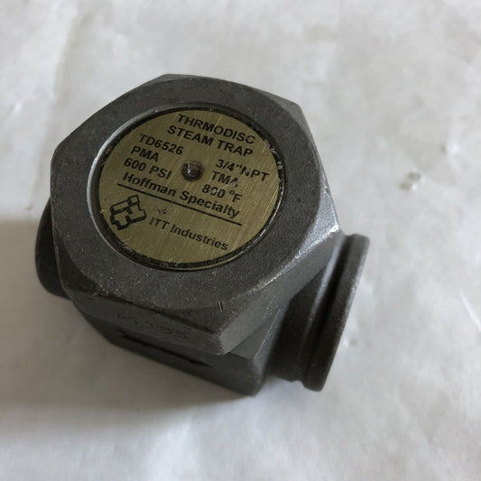 New Itt Td6526 Steam Trap 3/4" Npt,Hoffman Td6526 Thrmodisc Steam Trap,Bm,Bl,Bu
