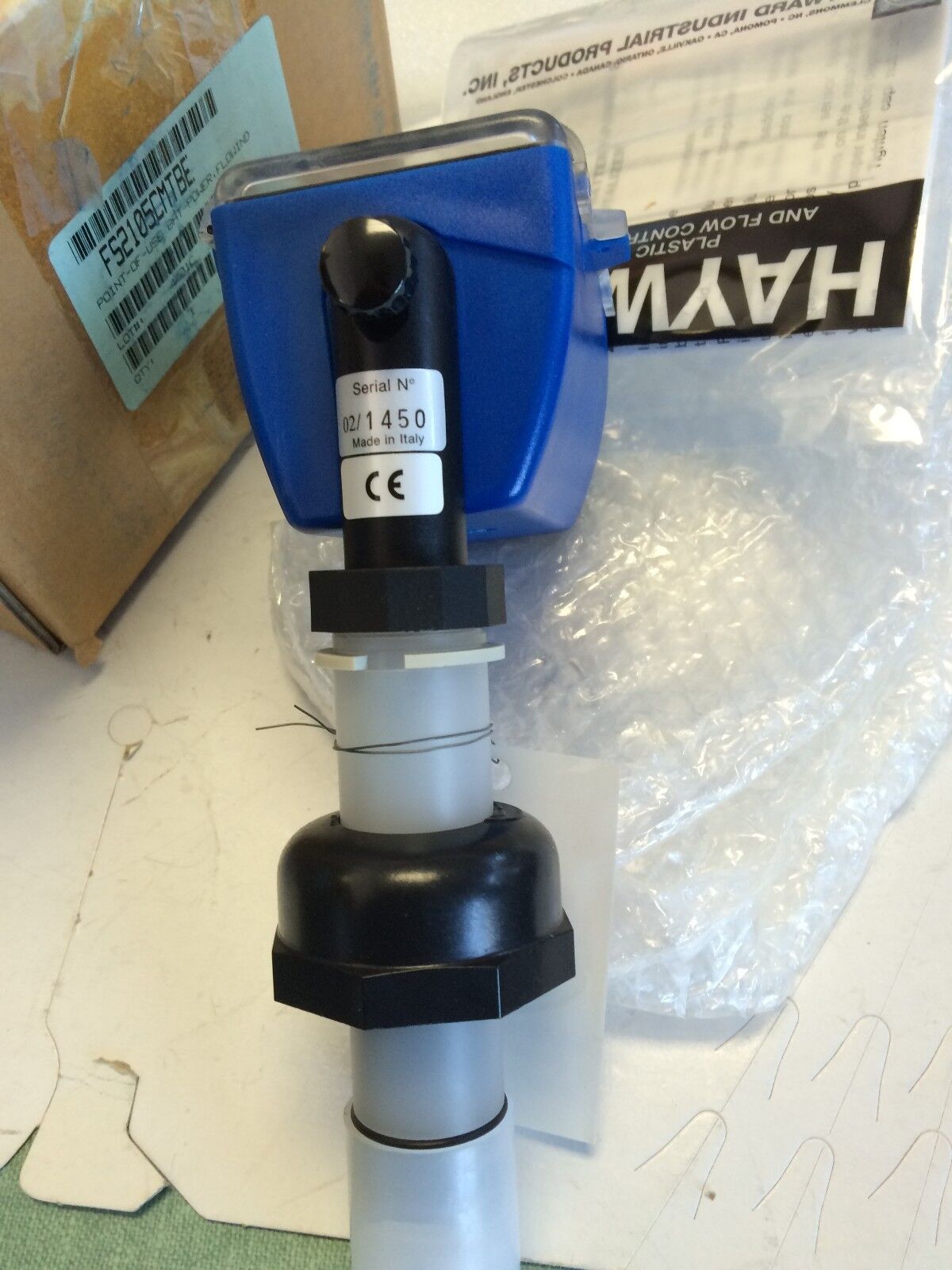 New Hayward Flosite 2100,Fs2105cmtbe Totalizer Flow Indicator Battery Power ,An