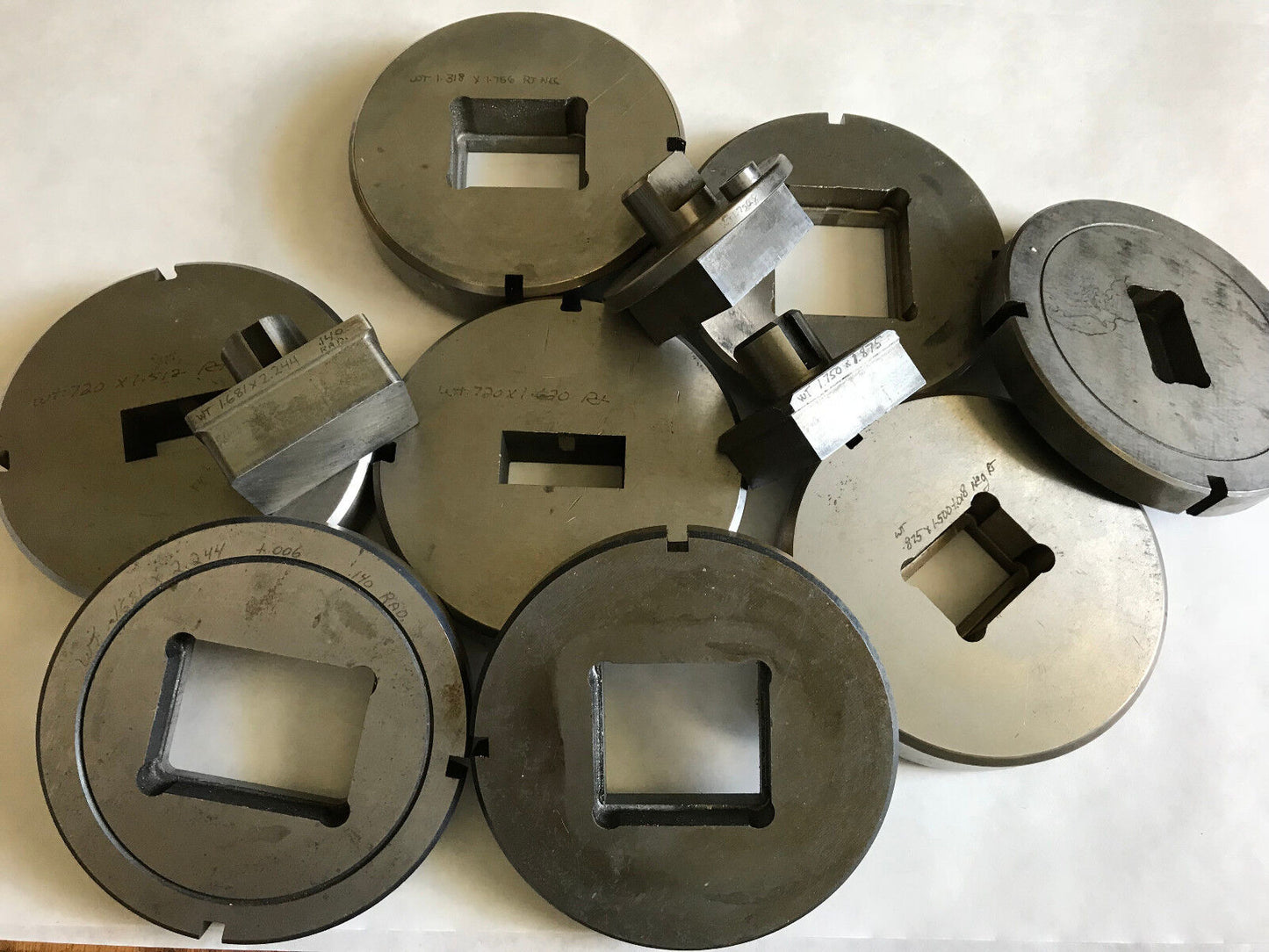 Lot 2 Sets Wilson/Strippit Rectangle Punches & Dies 1.750X1.875 - 1.681X2.224,Ad