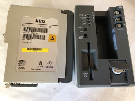 Lot 2 Aeg Modicon Plc System Pc-A984-130 M/N 042 700 327 C/N 6728, Dh