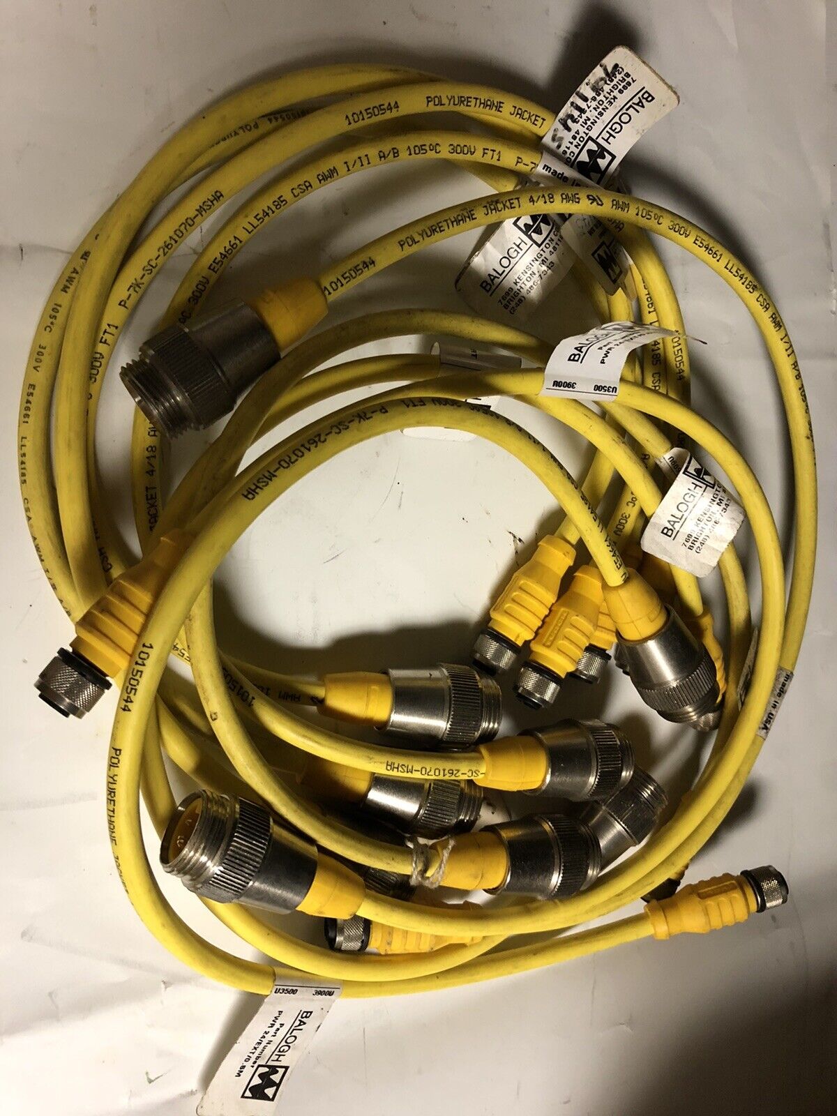 New Balogh Robotic/Machine Cable Assembly Cordset Pwr 24/Ext/0.5M,10150544,Ex