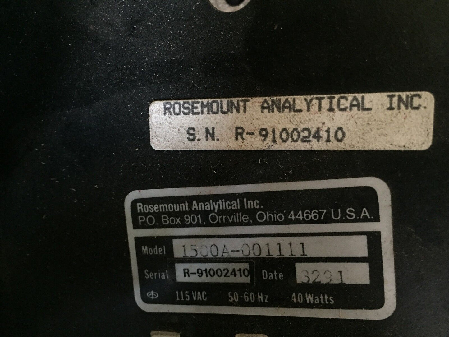 Rosemount 1500A-001111 Emerson Control Accessory 115V 40W,Aw