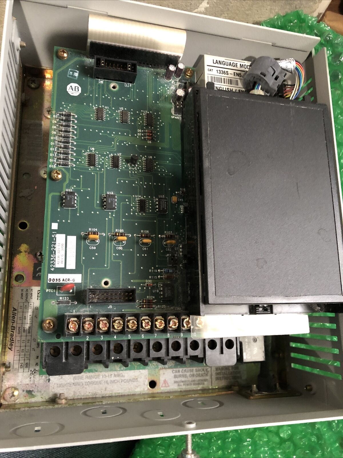 Allen Bradley 1336S-Brf30-Aa-En5 Ac Variable Speed Drive,42336-221-51,1336,Ap