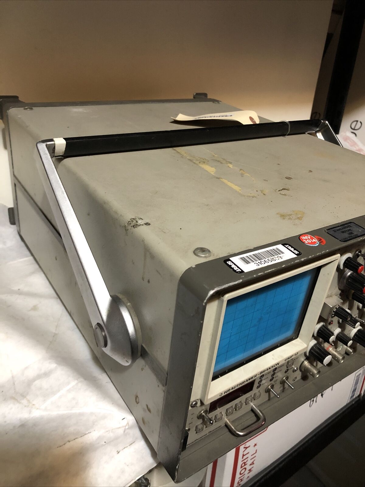 Krautkramer-Branson Usip-12,Dtm 12 Ultrasonic Flaw Detector 29321-1584, L679,Bl