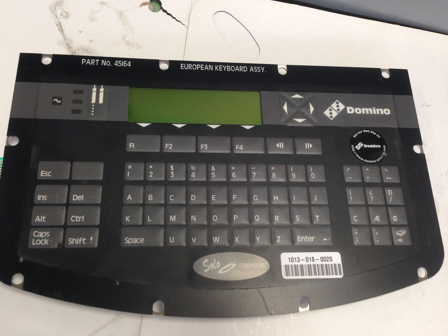 Domino 45164 European Keyboard Panel Sala Pinpoint Hansatech 23380 119089,Mk2,Fi