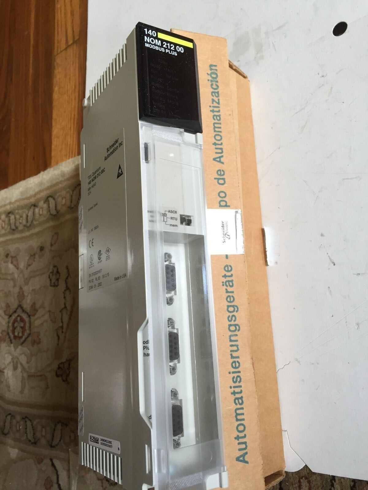 New Schneider 140 Nom 212 00C Modbus Plus Modicon Interface 2Pt Modnet,Fb
