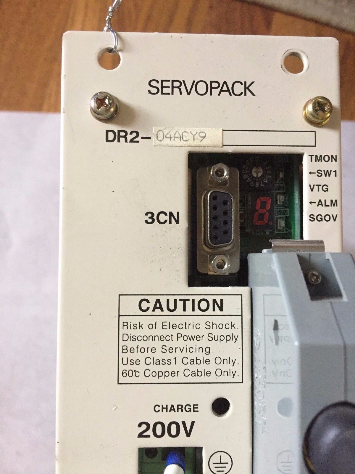 Yaskawa Dr2-04Acy9,Dr2-04Acyp Servo Drive,Dr2, .54 Hp,1 Or 3-Phase, 200-230 V,Se